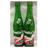 (2) 10OZ. MT. DEW BOTTLES W/WILLIE