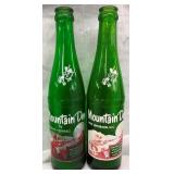 (2) 10OZ. MT. DEW BOTTLES W/WILLIE