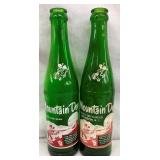 (2) 10OZ. MT. DEW BOTTLES W/WILLIE