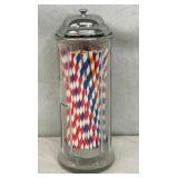 GLASS SODA SHOP STRAW HOLDER 