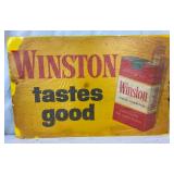 NOS TIN WINSTON CIGARETTE SIGN