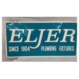 EMB. METAL ELJER PLUMBING FIXTURES SIGN