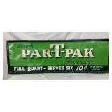 EMB. PAR-T-PAK BEVERAGES SIGN