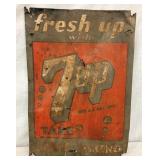 SST EMB. FRESH UP 7-UP SIGN