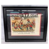 SMOKE THE D.T.F. CIGAR FRAMED ADV.