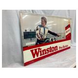 SELF FRAMED W/DRIVER ON BIKE 59X35