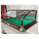 SLANT FRONT W/ GLASS SIDES