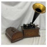 THOMAS EDISON STANDARD PHONOGRAPH W/HORN