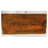 WOODEN AMERICAN STARCH CO SIGN