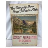 CB WEST VA PILSNER BEER AD 14X22