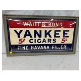 1939 HEAVY PAPER BANNER YANKEE CIGARS 5C