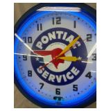 CONTEMPORARY NEON CLOCK