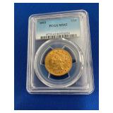 1893 $10 PCGS MS62 GOLD LIBERTY HEAD
