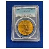 1924 $20 PCGS MS62 GOLD ST. GUADENS