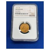 1913 $5 UNC GOLD INDIAN HEAD