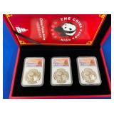 (3) COIN SET TOTAL GRAMS 30 SILVER