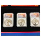 SET 3 SIVLER PANDA COINS 1 OZ EACH