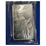 10 TROY OZ SILVER FREEDOM BAR