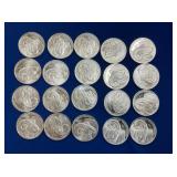 (20) 1 OZ SILVER 2015 UNC YR OF RAMS