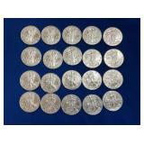 (20) 2019 UNC SILVER EAGLES