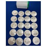 (20) UNC 2006 SILVER AMERICAN EAGLES