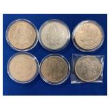 MORGAN SILVER DOLLARS 1921,1881 O,1883 S