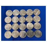 (20) SILVER IKE DOLLARS 1776-1976