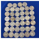 (40) 90% SILVER WALKING LIB. 1/2