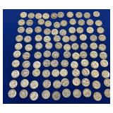 (100) 90% SILVER QUARTERS