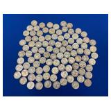 (100) SILVER WASHINGTON QUARTERS 90%