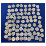 (80) SILVER WASHINGTON QUARTERS 90%