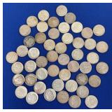 (50) SILVER DIMES