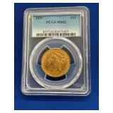 1897 $10 PCGS MS62 GOLD LIBERTY HEAD