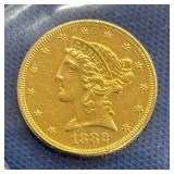 1882 $5 GOLD LIBERTY HEAD