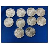 (10) 1OZ. SILVR RAM SILVER ROUNDS