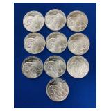 (10) 1OZ. SILVER RAM ROUNDS