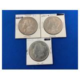 MORGAN SILVER DOLLARS 1885-O,1998, 1921S