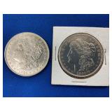 (2) 1921 MORGAN SILVER DOLLARS