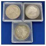 (3) MORGAN SILVER DOLLARS