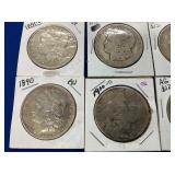 1981, 1891-O, 1900-O, 1890, (2) 1890-O