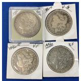 (4) MORGAN SILVER DOLLARS