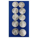 (10) 1 TROY OZ. SILVER RAM ROUNDS