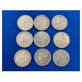 (9) MORGAN SILVER DOLLARS