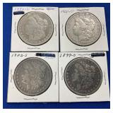 (4) MORGAN SILVER DOLLARS
