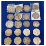 (20 1878-1921 MORGAN SILVER DOLLARS