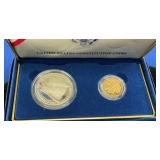 $5 GOLD "W", SILVER DOLLAR "S"
