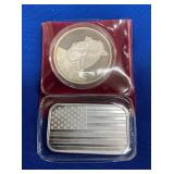 1 OZ SILVER BAR, 1993 CAMEL COMM.