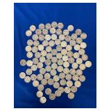 (100) SILVER WASHINGTON QUARTERS 