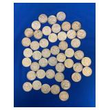 (46) FRANKLIN HALVES 