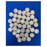 (40) WALKING LIBERTY HALVES -1930